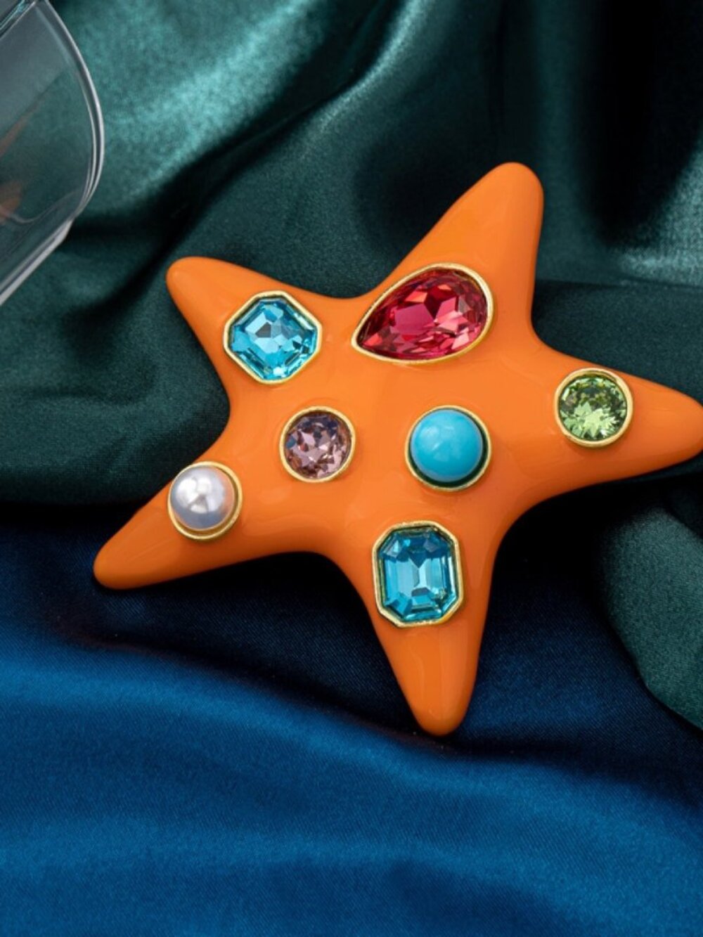 Alexis Bittar Starfish Enamel Collection Brooch